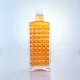 022-750ml 1L Luxury square carving glass bottle guala neck finish glass