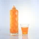 unique embossing cylindrical glass bottle 750ml