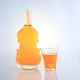 new design violin shaped glass bottle good price liquor bottle 750ml