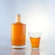 wholesale glass liquor bottles 250ml 500ml 700ml 750ml flat shoulder liquor bottle