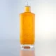 086-700ml 1000ml embossed logo thickness bottom whisky bottle with guala cap