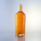 095-hot sale unique bottom round brandy glass bottle with cork