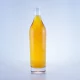 098-700ml super flint short neck round glass bottle with cork