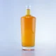 111-700ml hot sale super flint transparent gin glass bottle