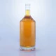 113-750ml embossed unique neck brandy glass bottle with screw cap