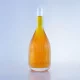 116-in stock big bell embossed liquor glass bottle