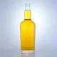 159-Customized embossed logo 700ml glass whiskey bottle