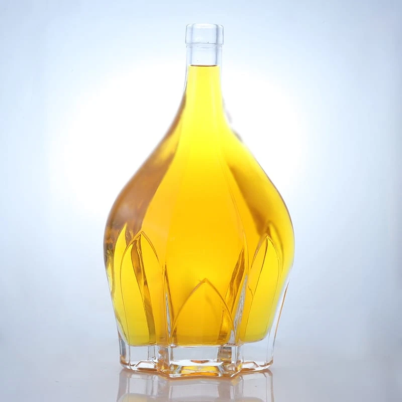 191-Eco-friendly 750ml brandy whiskey glass bottles