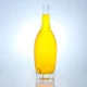 222-Ribbed and tapered glass bottle for spirits