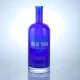 blue colored screen printing glass bottle 750ml exported to north America and south America