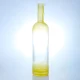 279-500ml 750ml painting transparent color brandy bottle with bar top