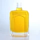 362- 250ml 375ml ribbed square glass bottles with guala cap