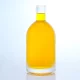 375-200ml 375ml in stock clear round glass bottle with screw cap