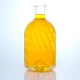 new design carving round drop bottom 200ml glass bottle