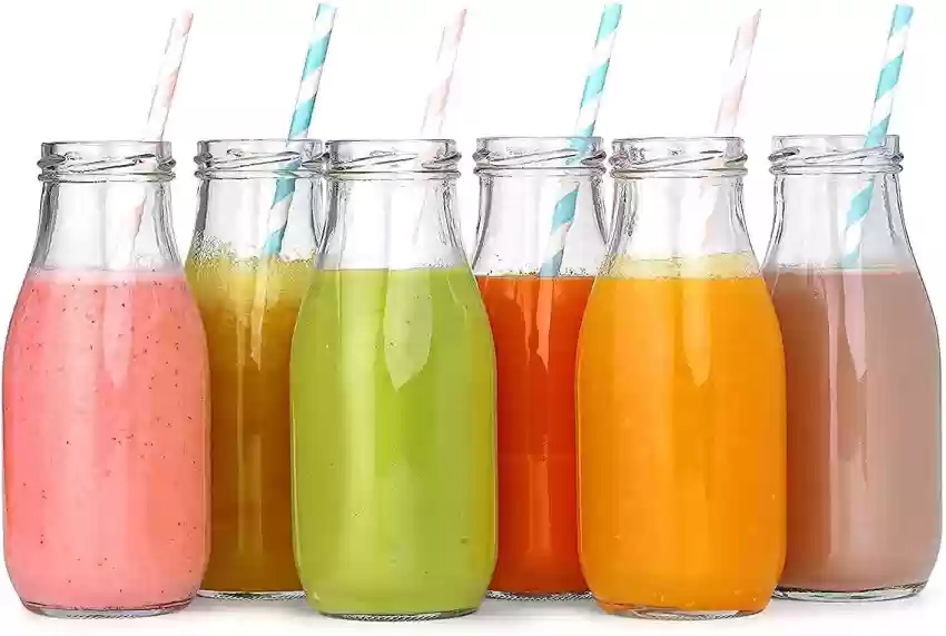 Why the glass juice jars so popular?